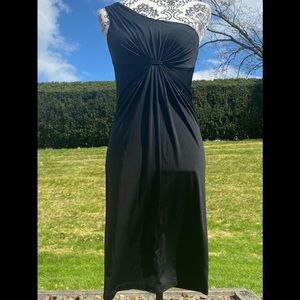 BCBG Paris One Shoulder Sheath Dress | XS